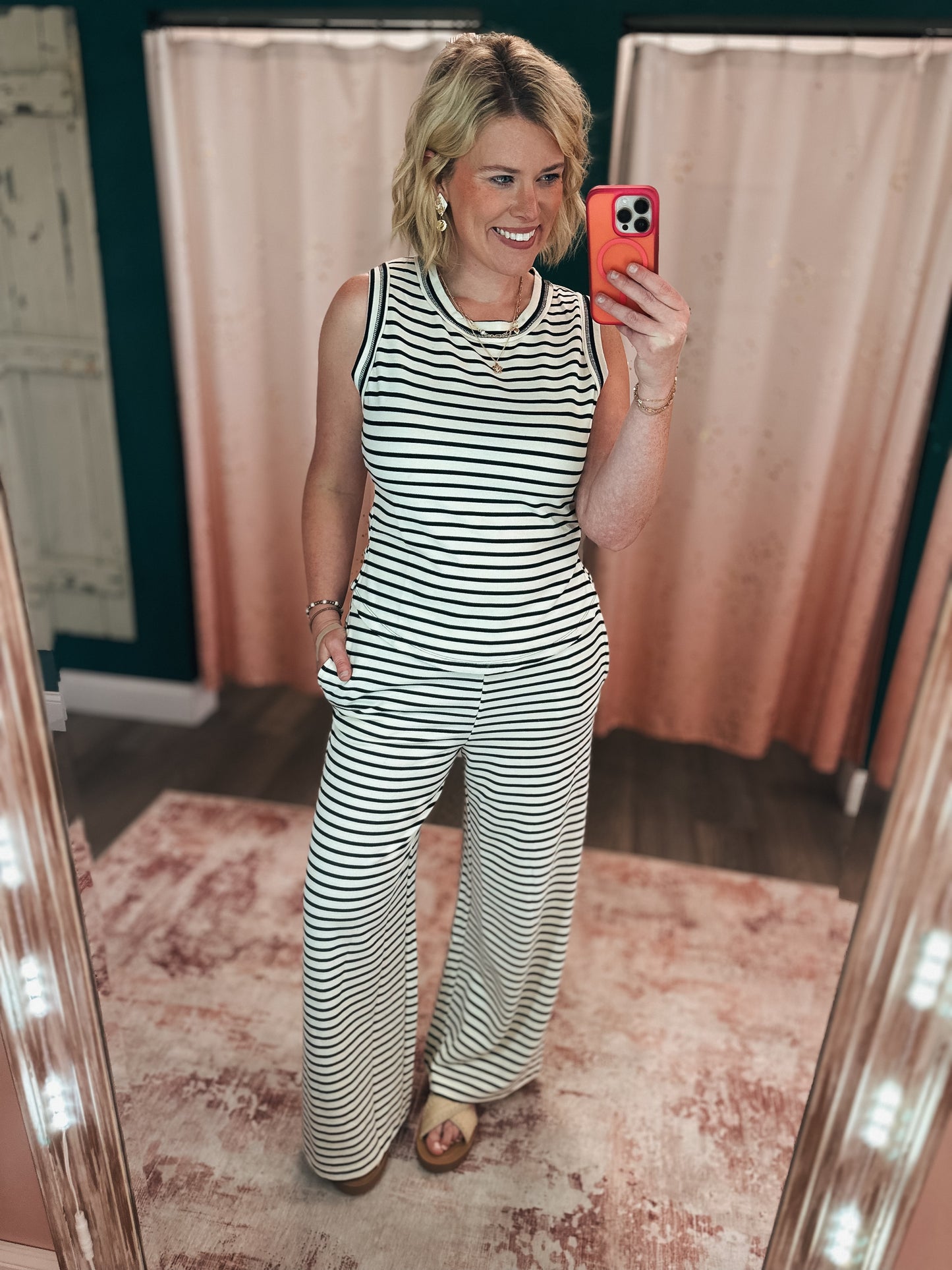 Lines & Vibes Striped Pants