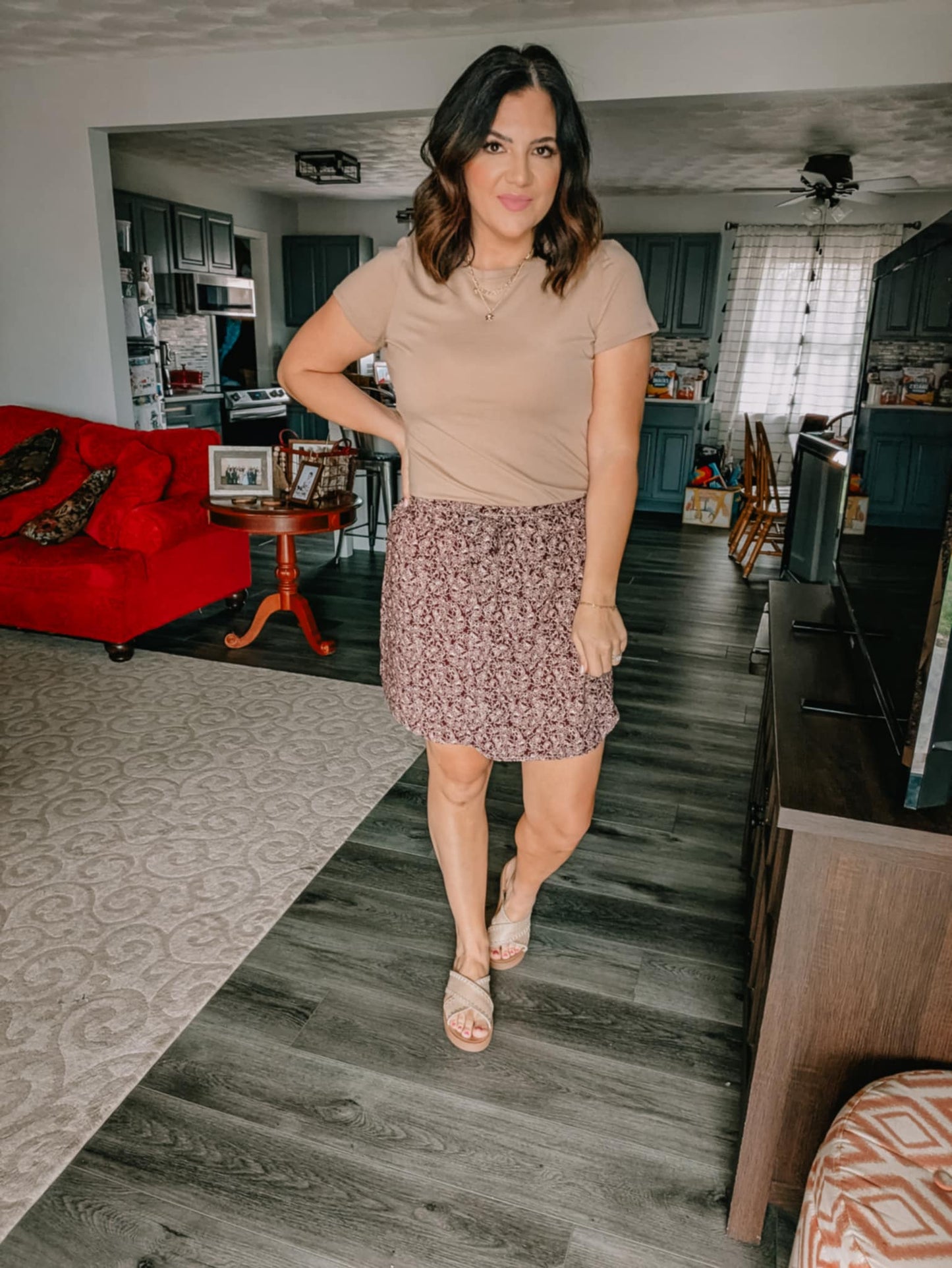 Dried Flowers Skort