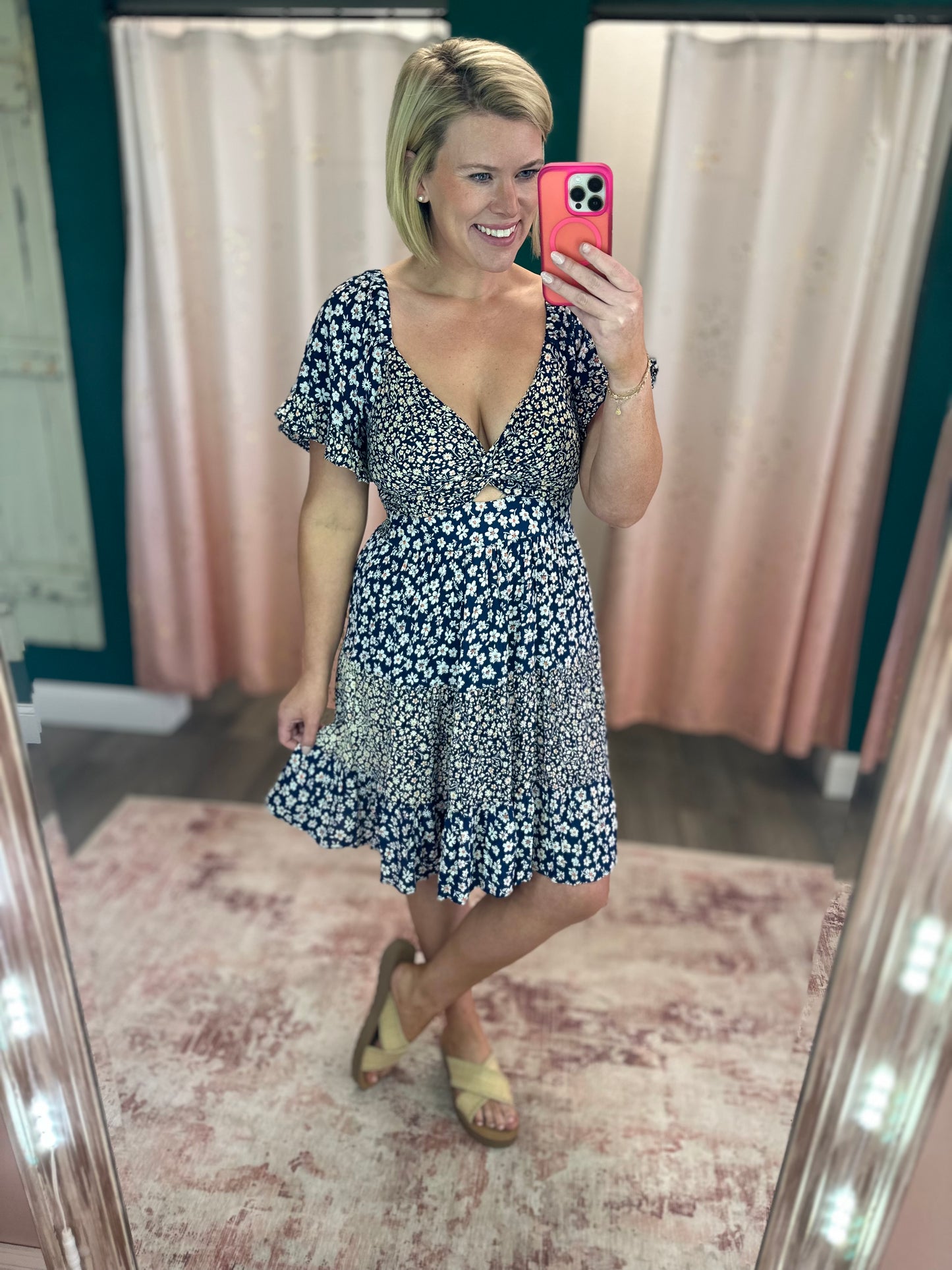 Mix Print Dress