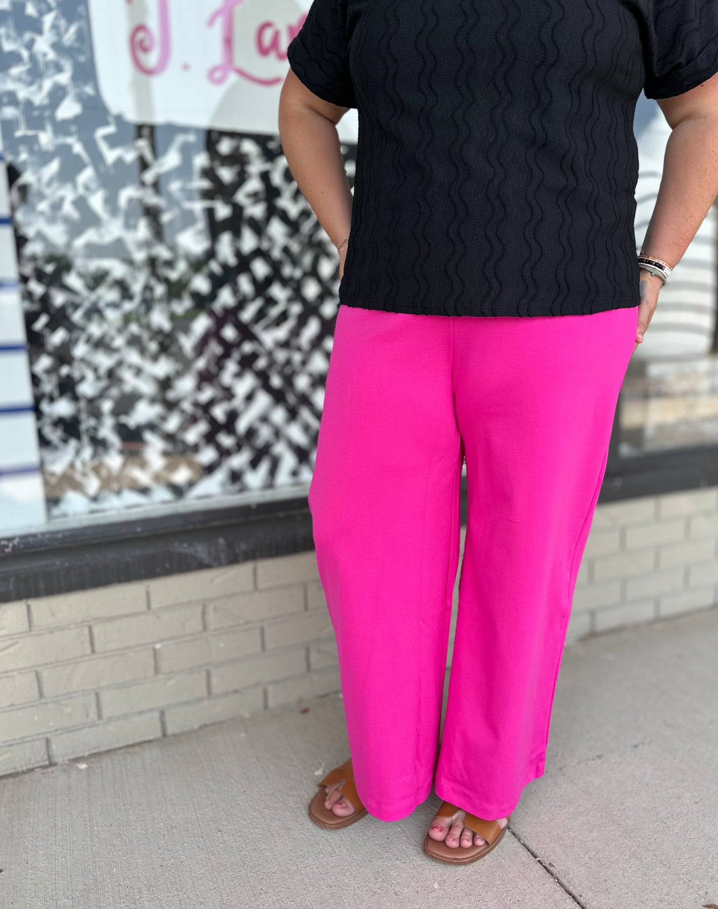 Power Pop Pants - Hot Pink S-3X