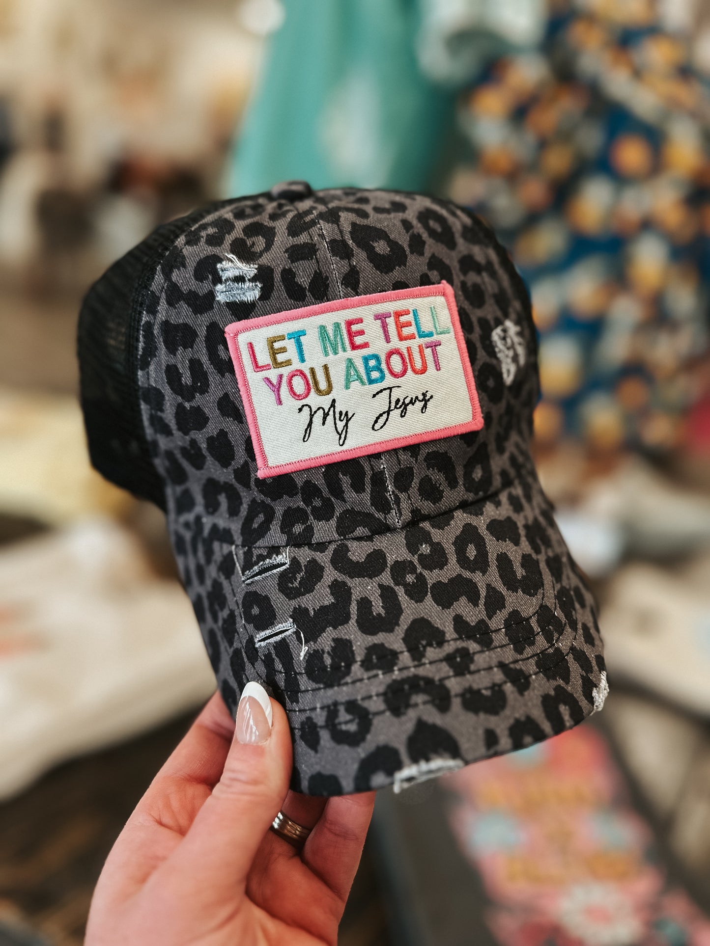 Tell You About My Jesus Leopard Hat