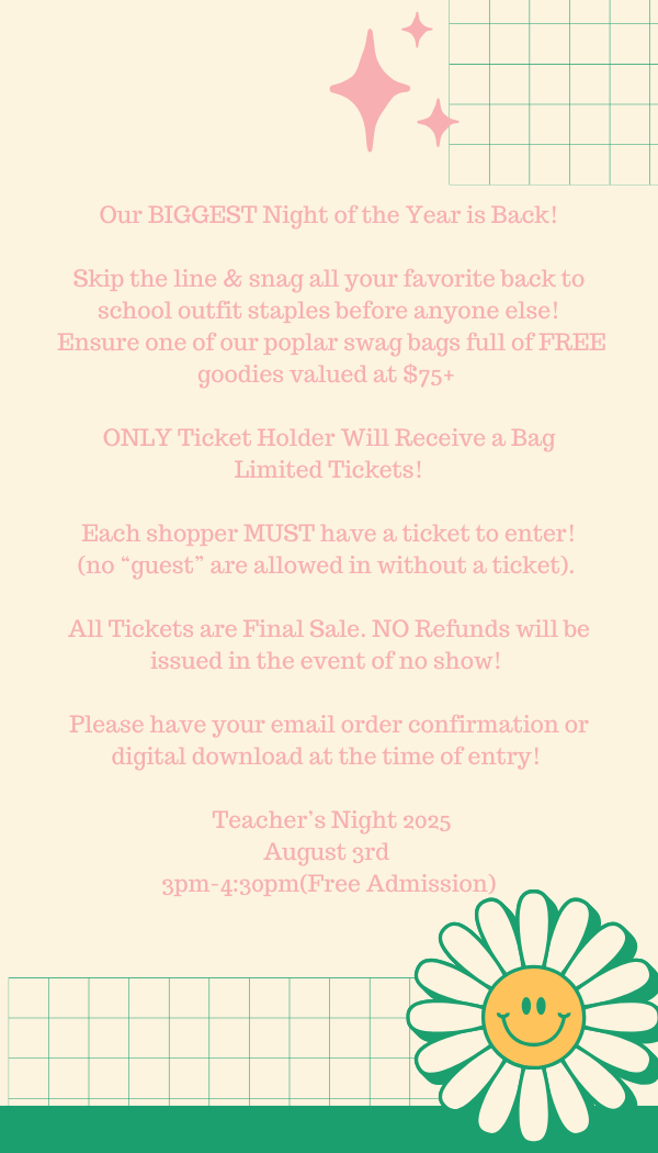 Teachers Night Early Access Ticket
