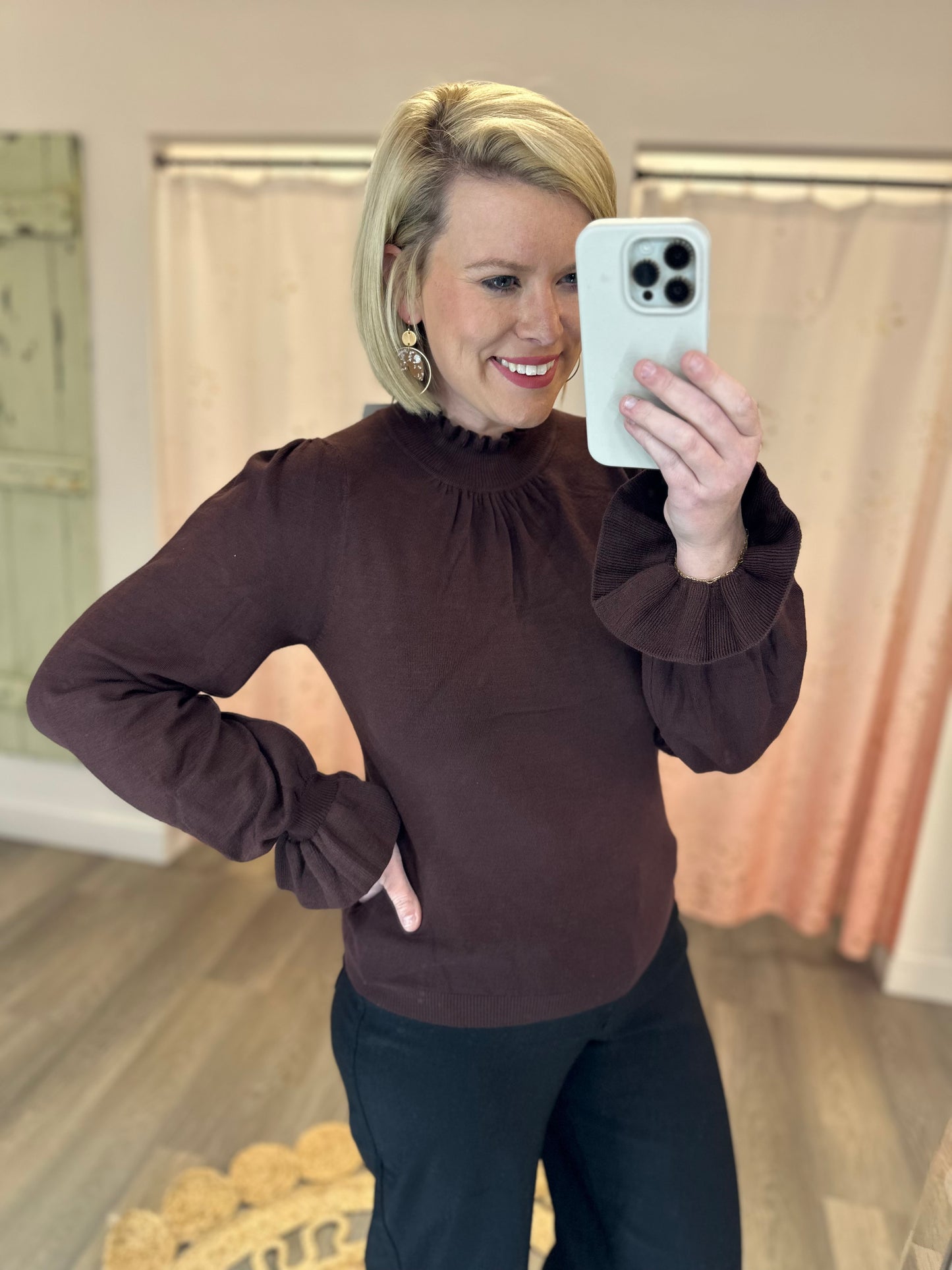 Alpine Sweater - Chocolate Brown