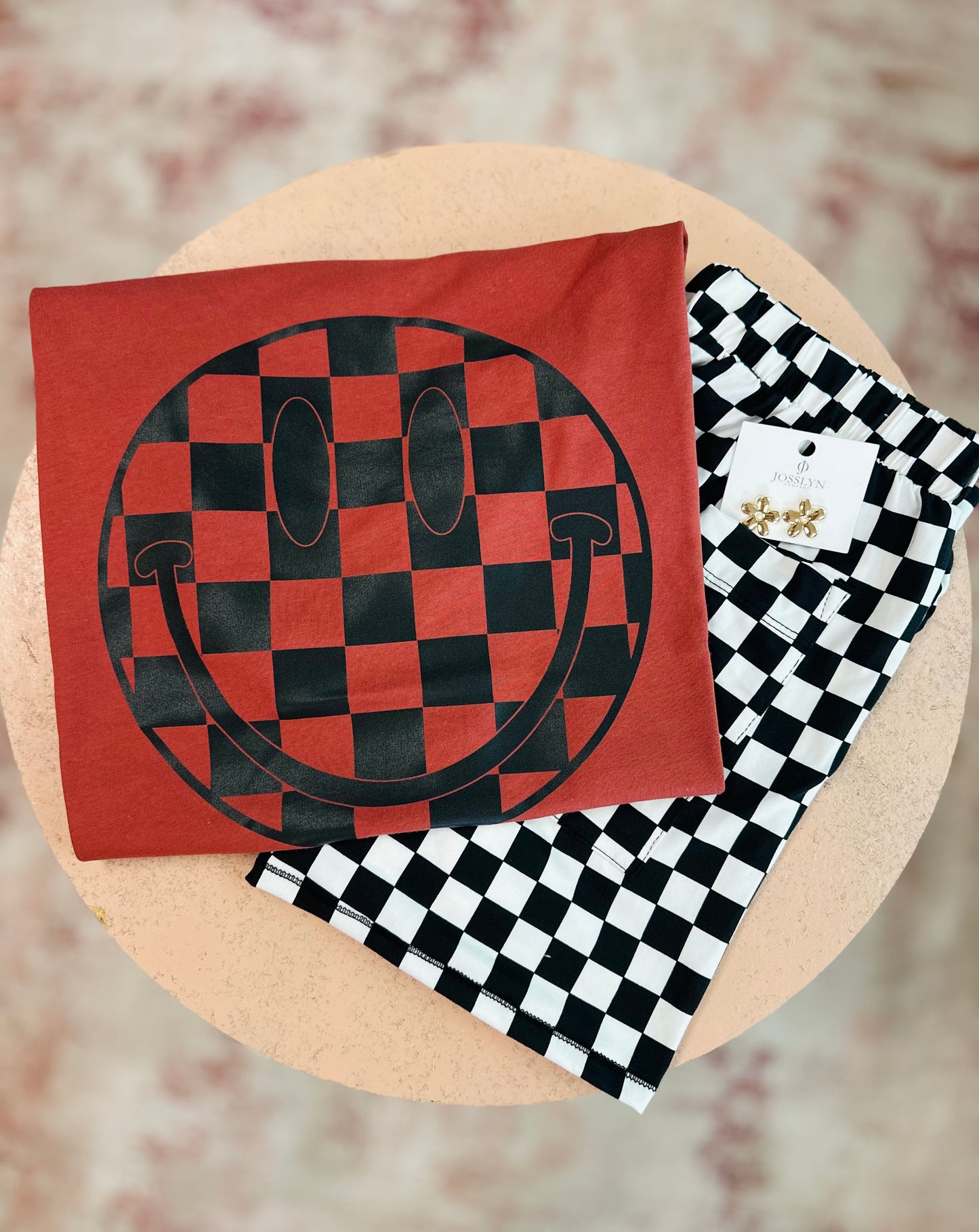 Checker Smiles Tee