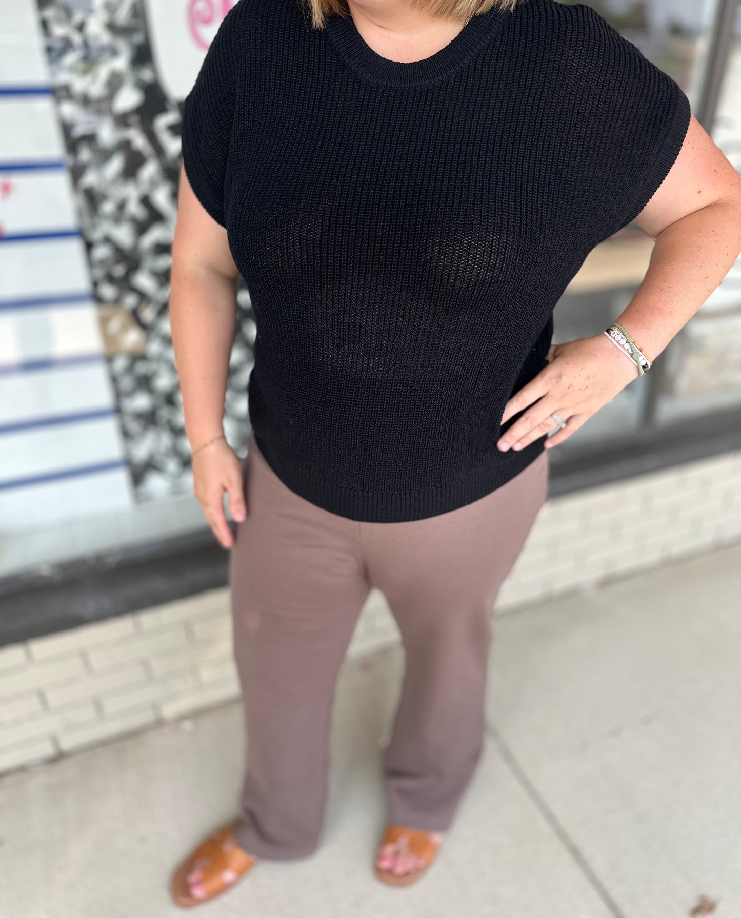 Slate Straight Slacks - Dark Mocha S-3XL