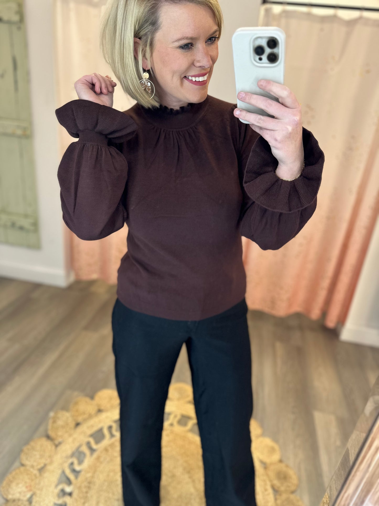 Alpine Sweater - Chocolate Brown