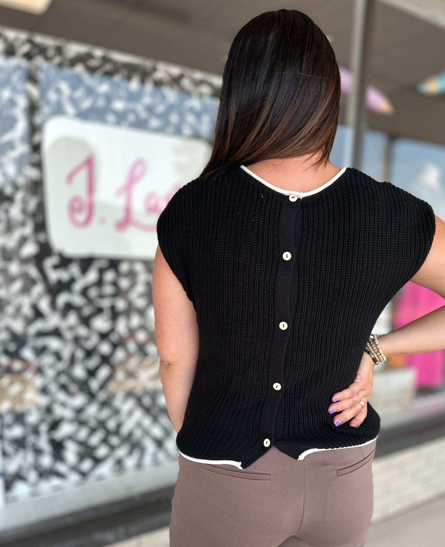 Written Sweater - Black