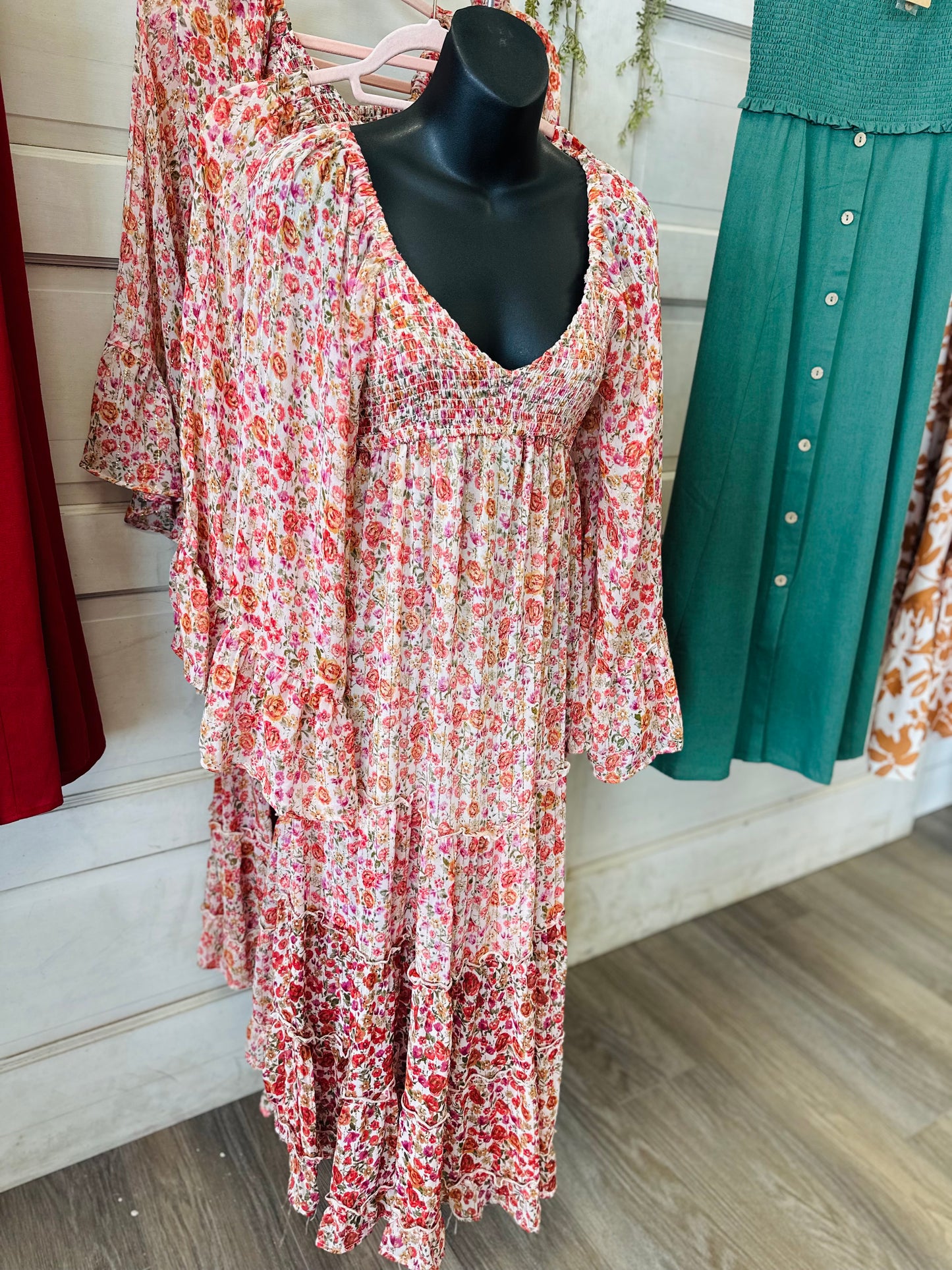 Lurex Chiffon Dress