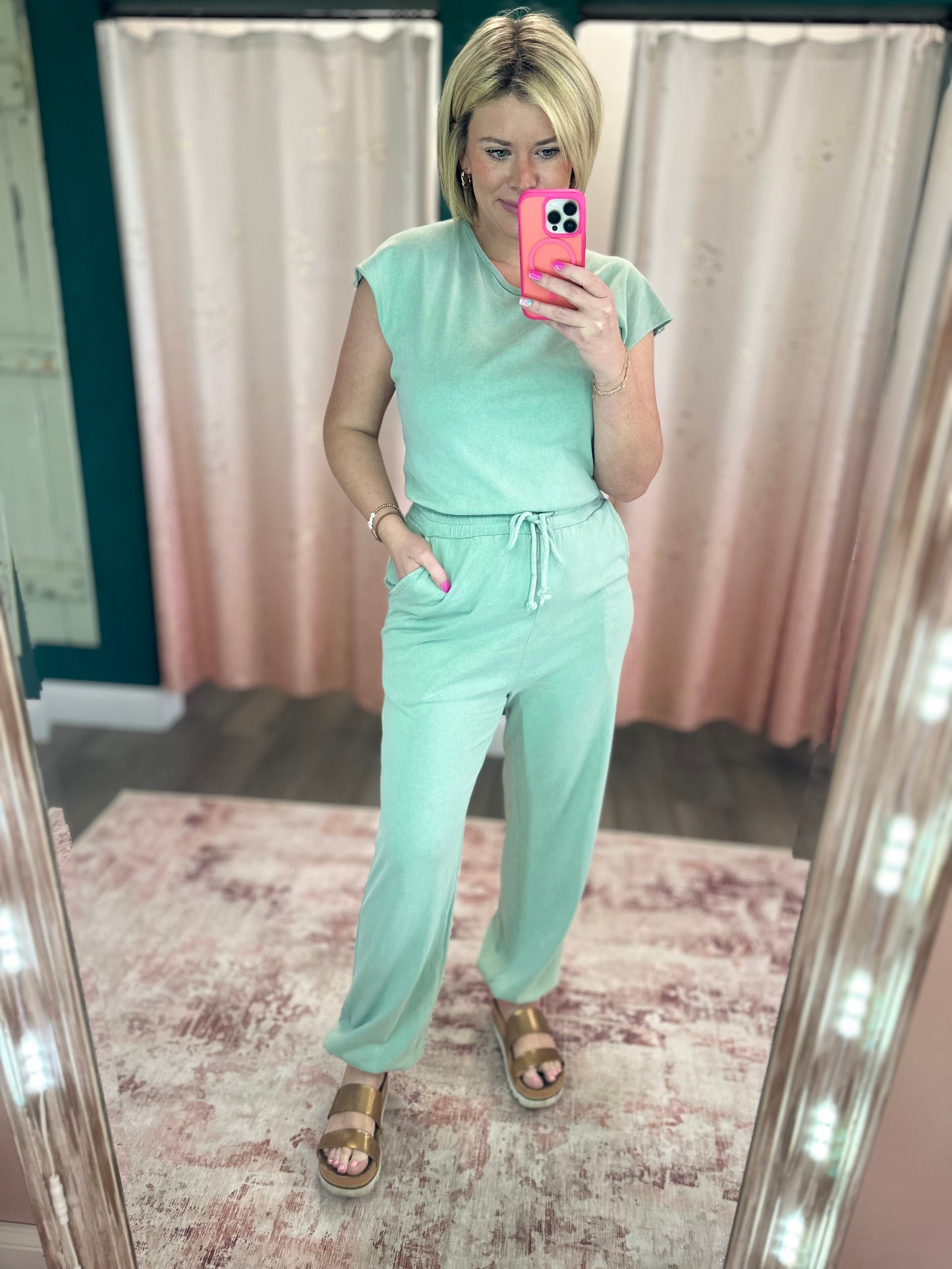 Roadtrip Jumpsuit - Sage