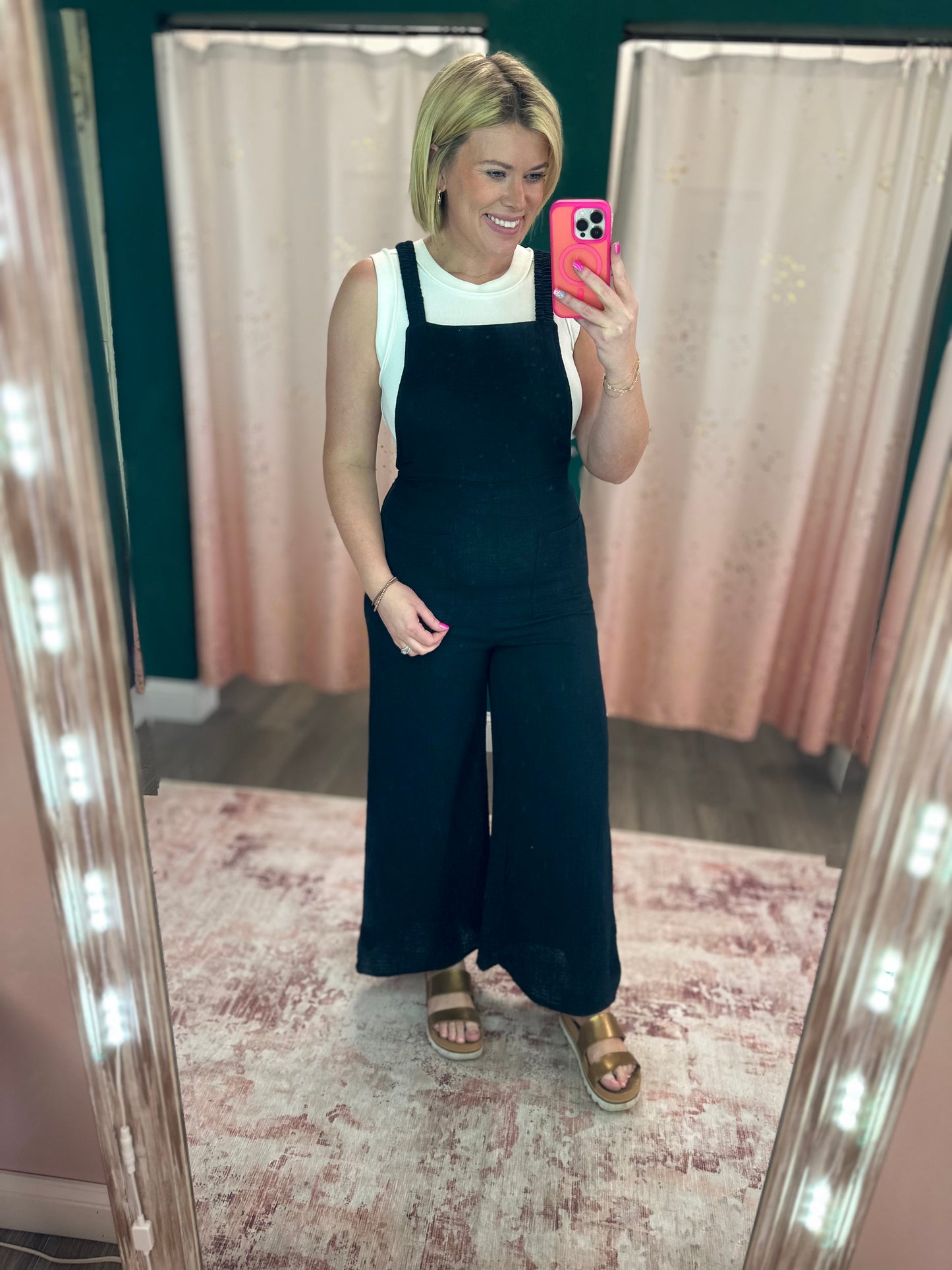 Mama On The Go Overall Jumpsuit - Black