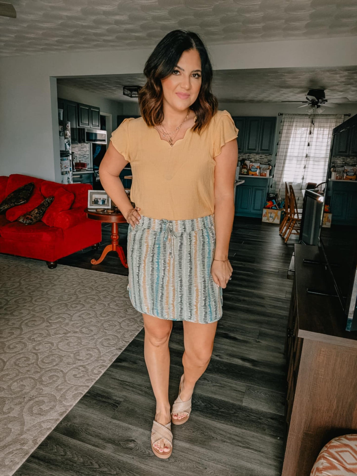 Broken Lines Skort