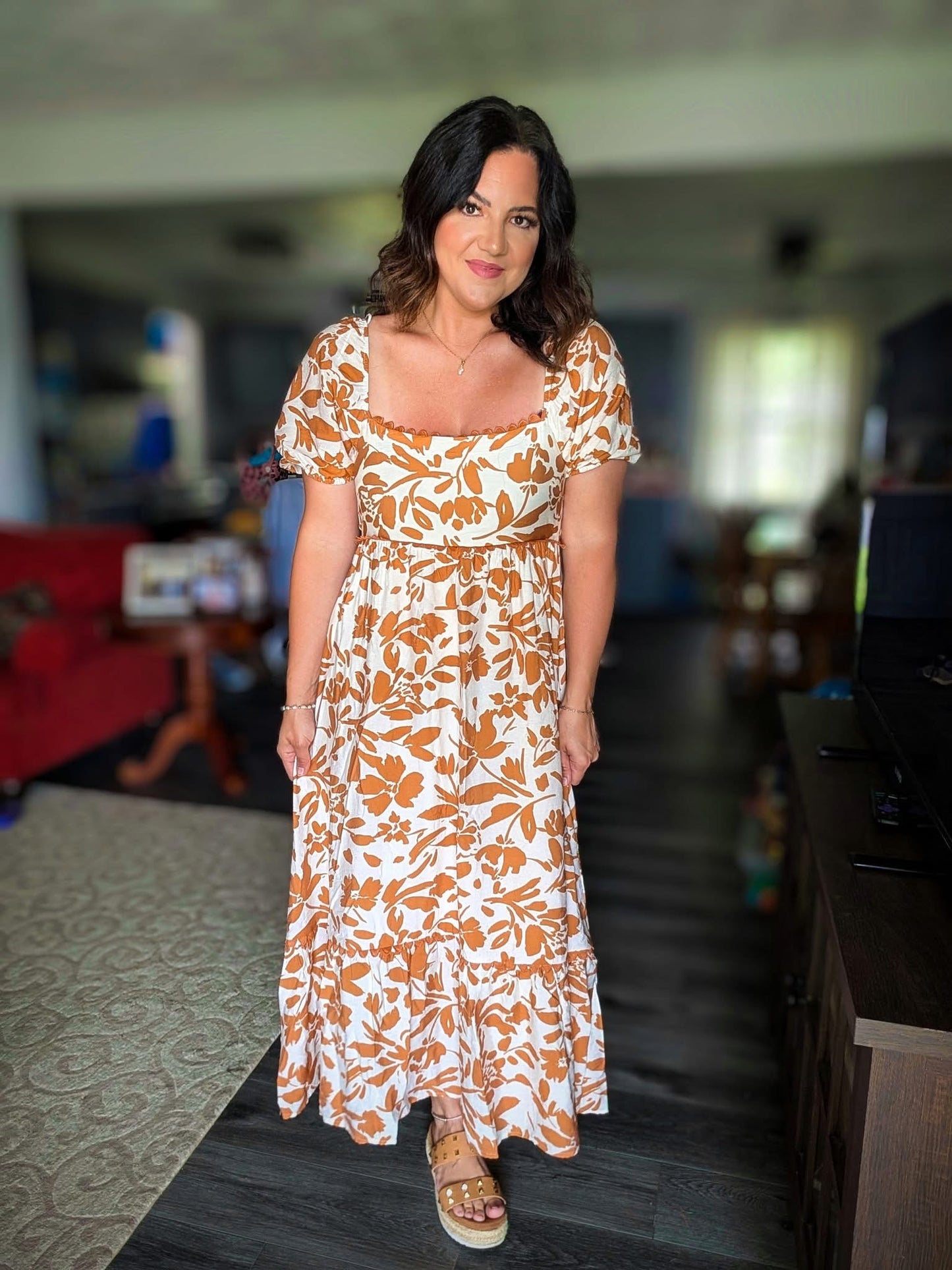 Golden Hour Midi Dress -S-3X