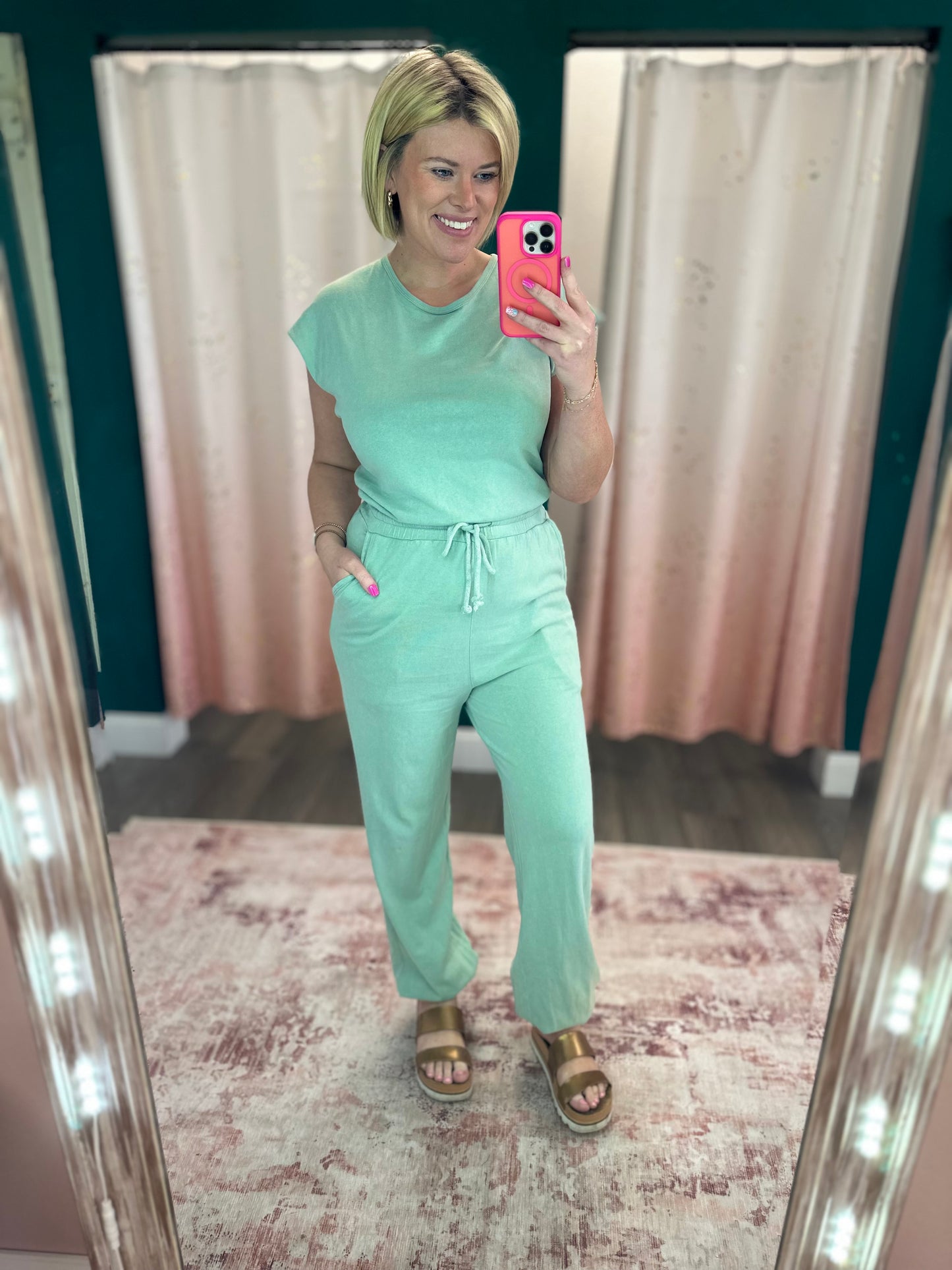 Roadtrip Jumpsuit - Sage