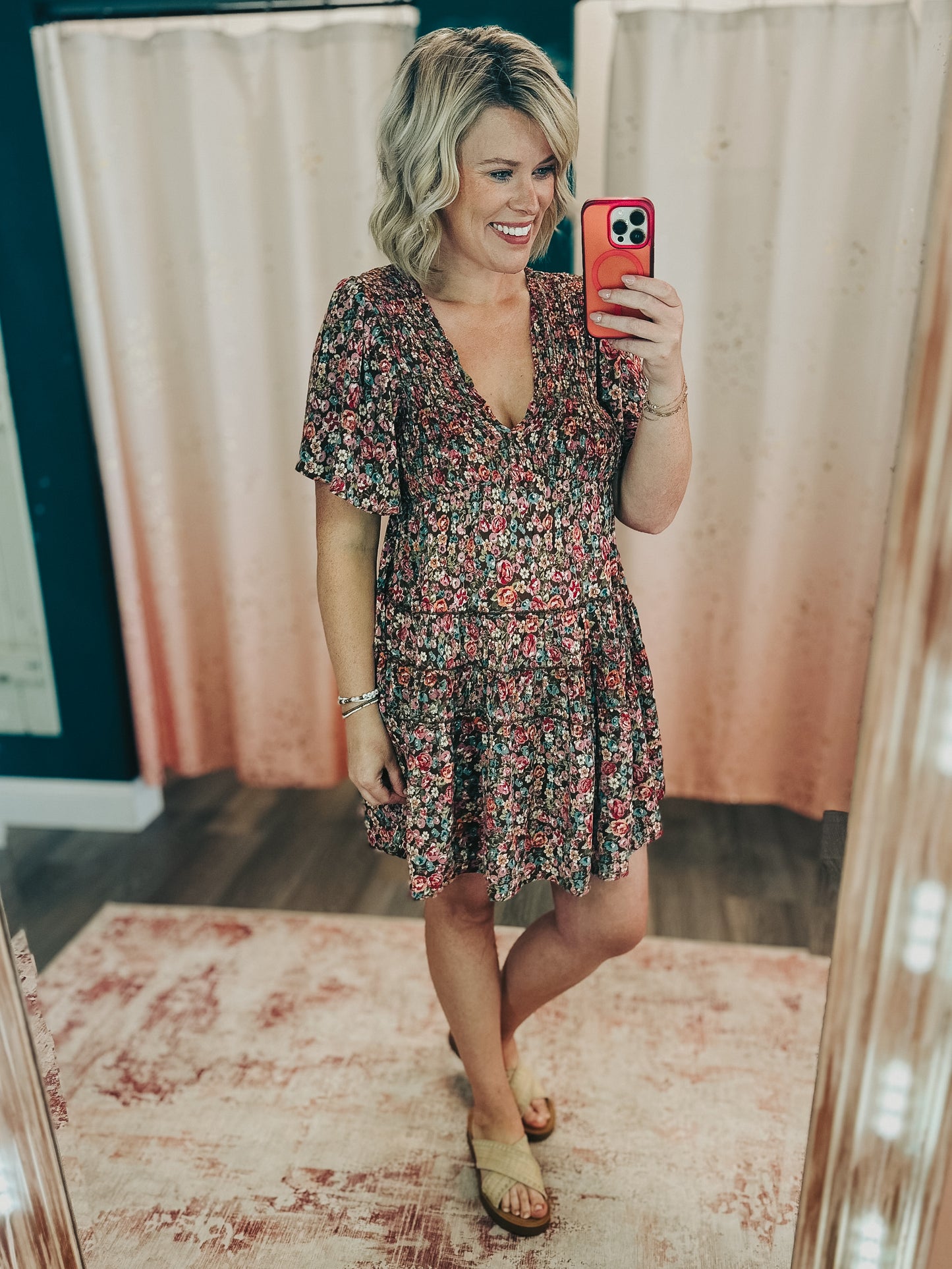 Cocoa Petals Mini Dress