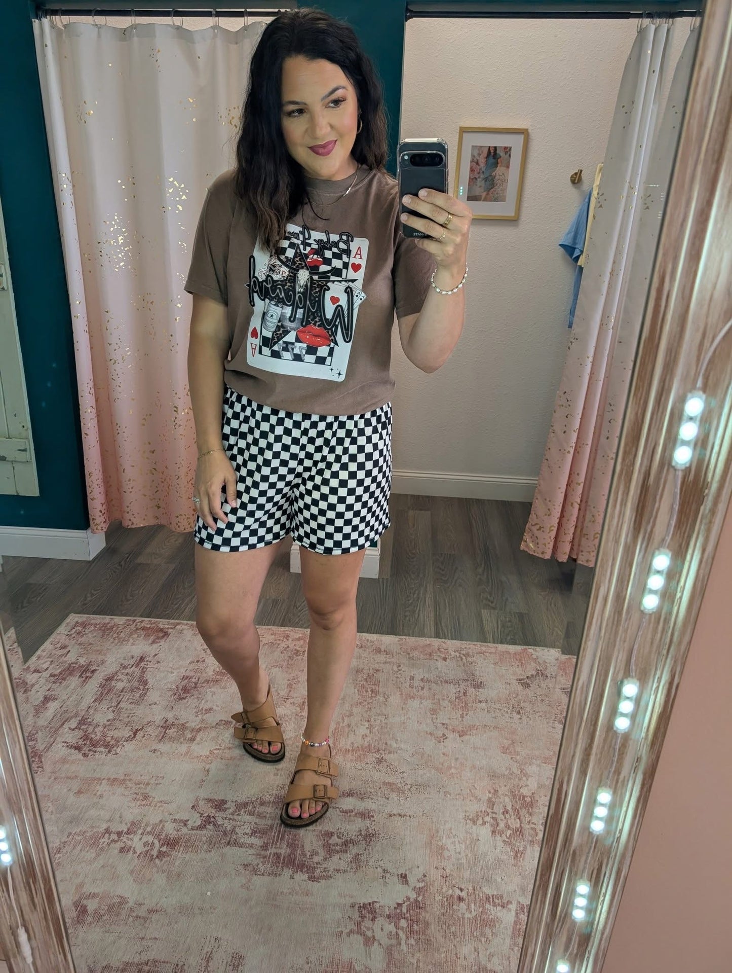 Cozy Checkered Shorts