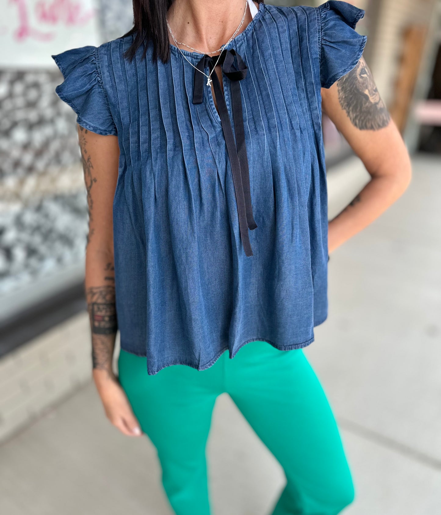 Tied For Time Blouse