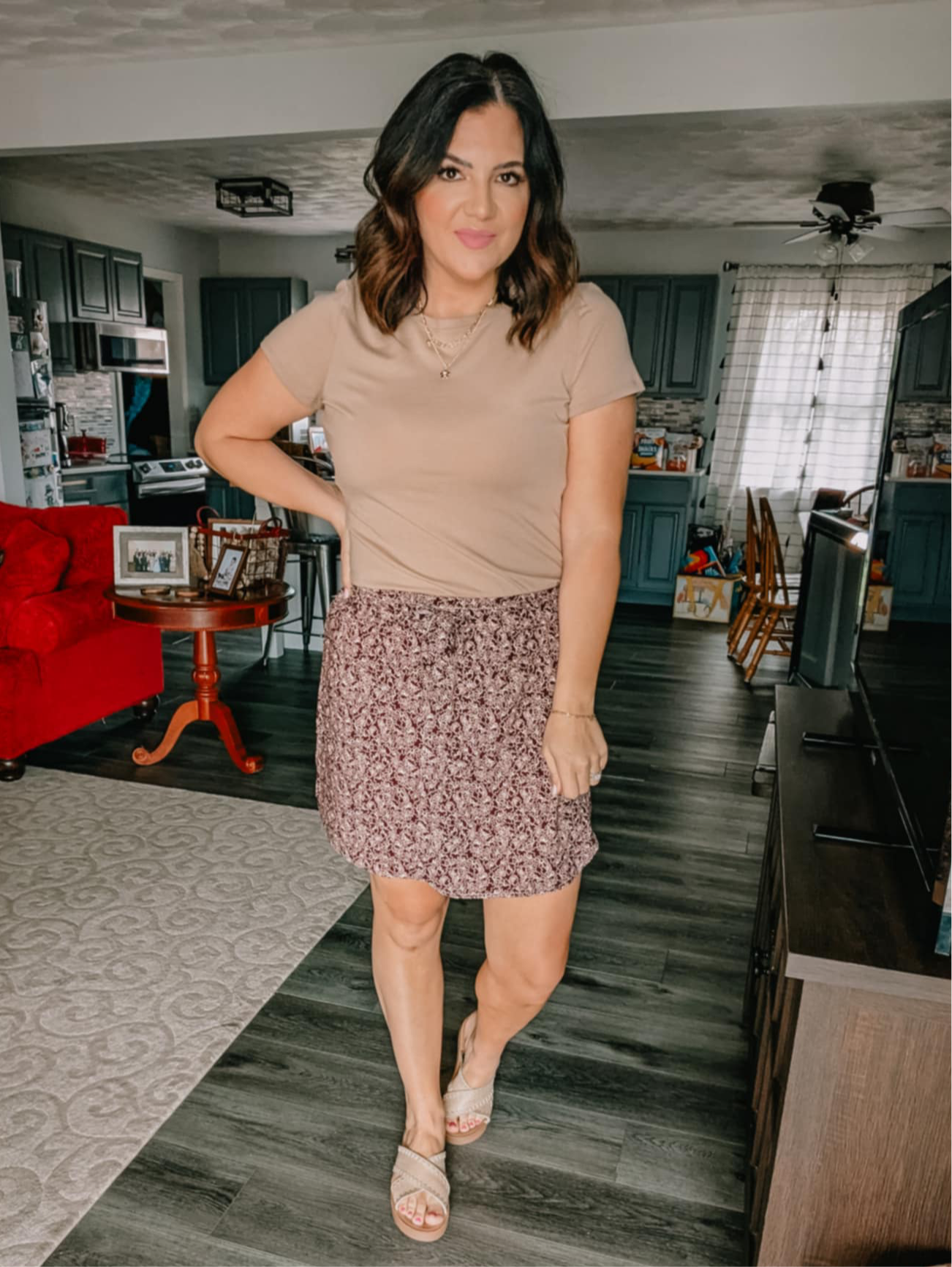 Dried Flowers Skort
