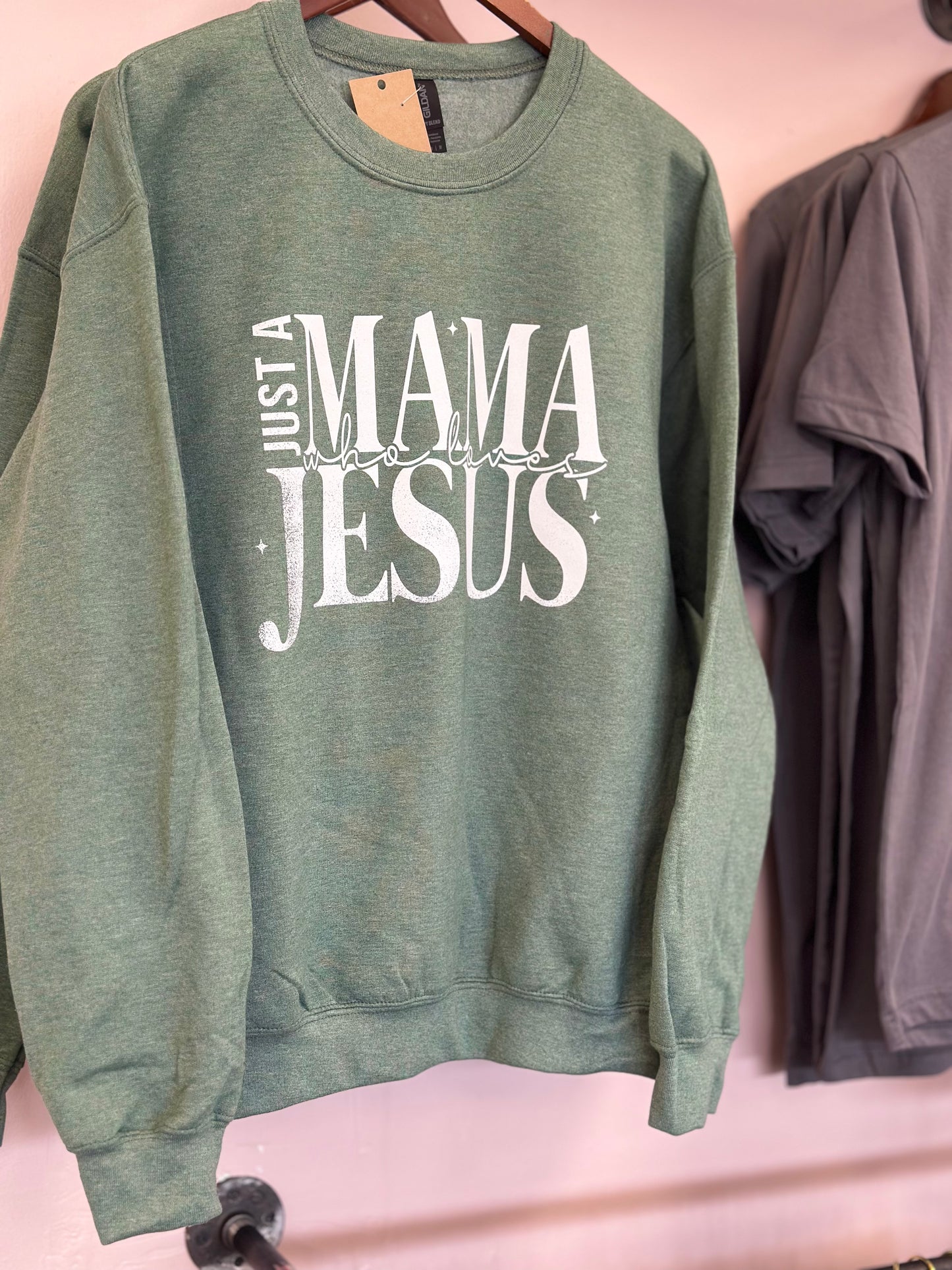 Mama Who Loves Jesus Sweatshirt