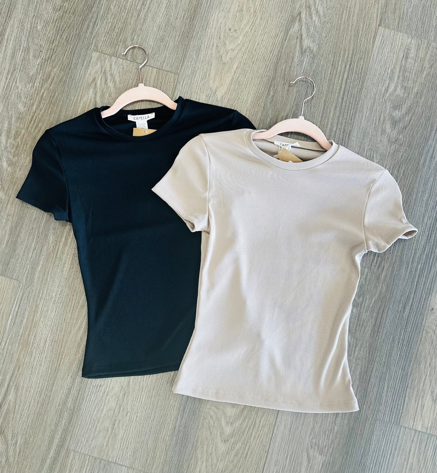 Base Layer Cropped Tee - Taupe