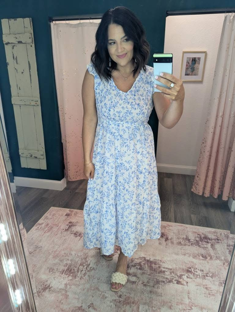 Blossom By Day Dress - Blue