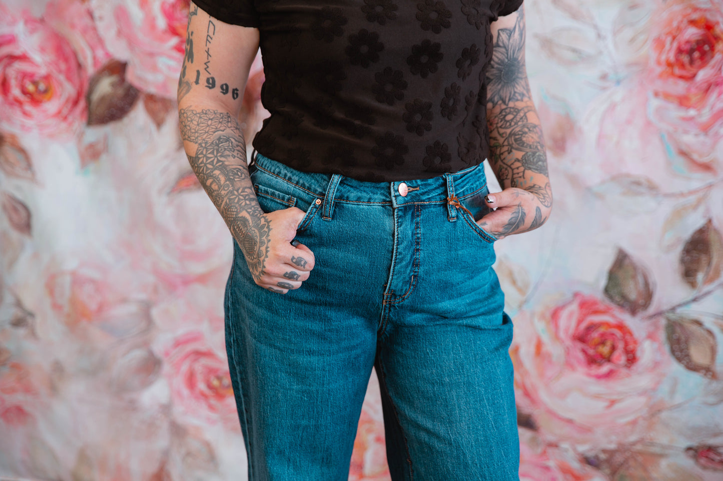 Zipper Fly Wide Leg YMI Jeans