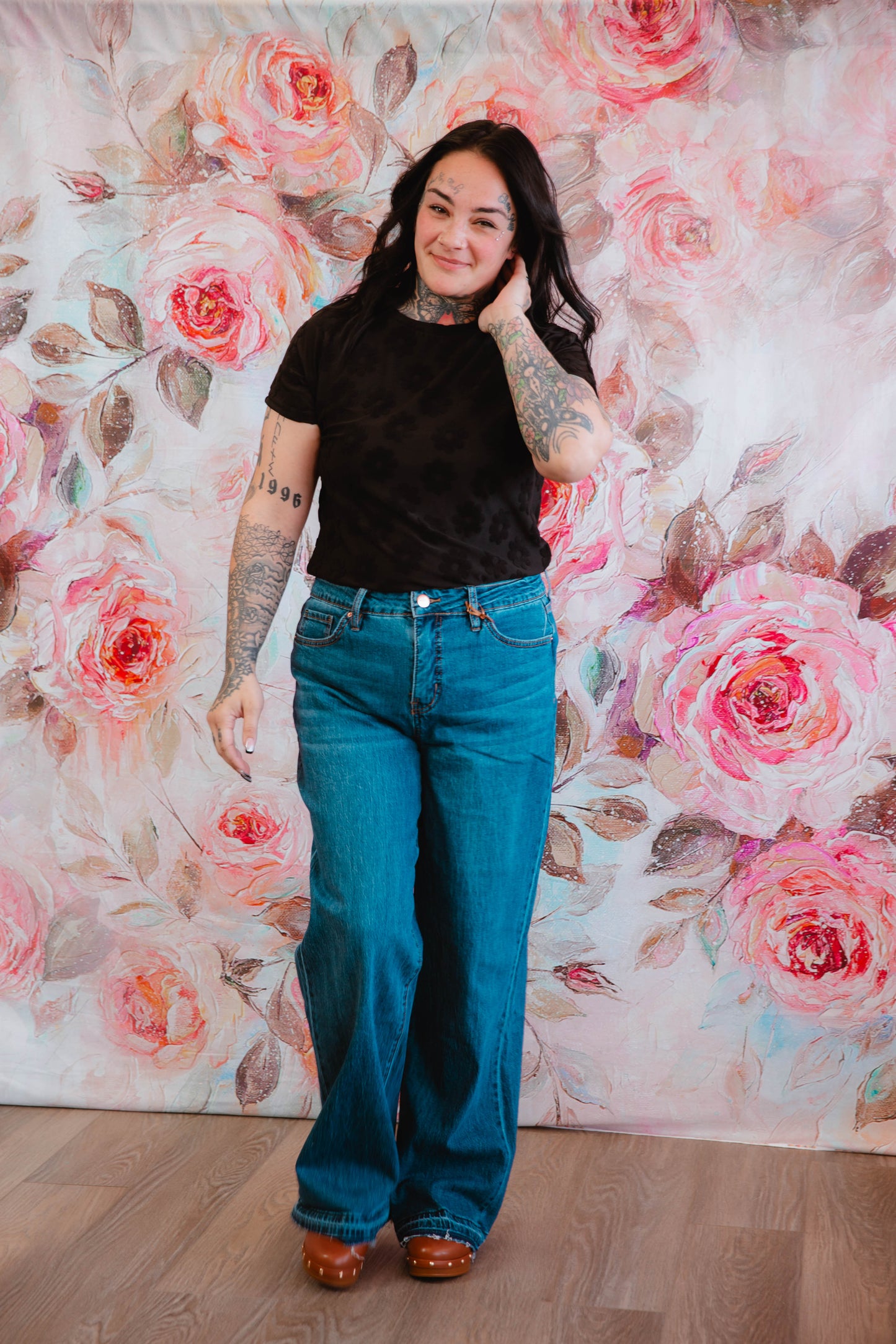 Zipper Fly Wide Leg YMI Jeans