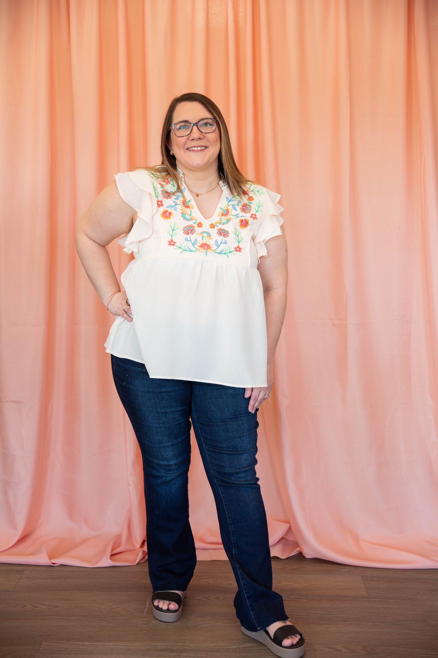 Embroidery Garden Blouse - S-2X