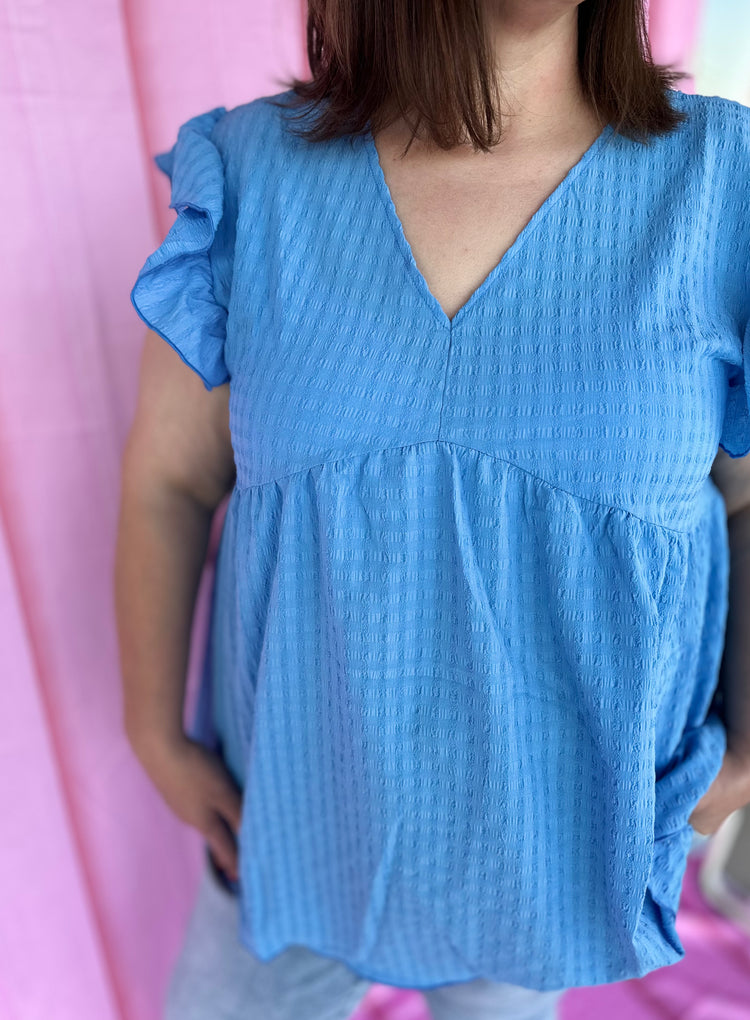 Brisa Blouse - Baby Blue