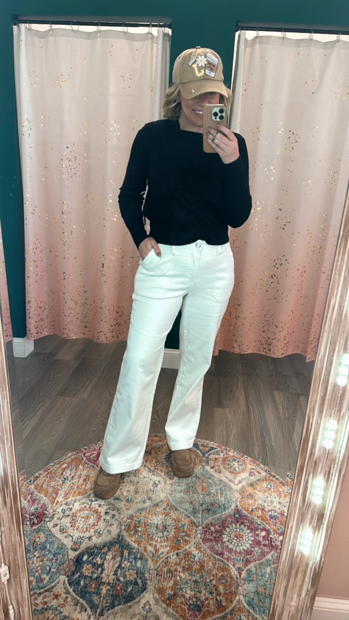 YMI White Wide Leg Jeans