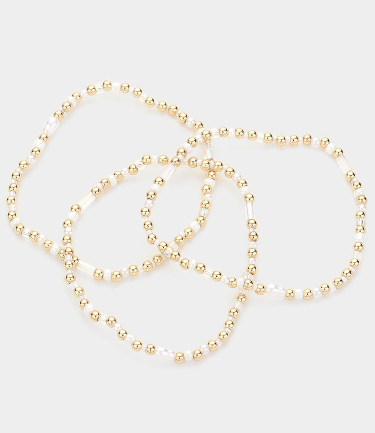 Pearl Seed Beaded Bracelets