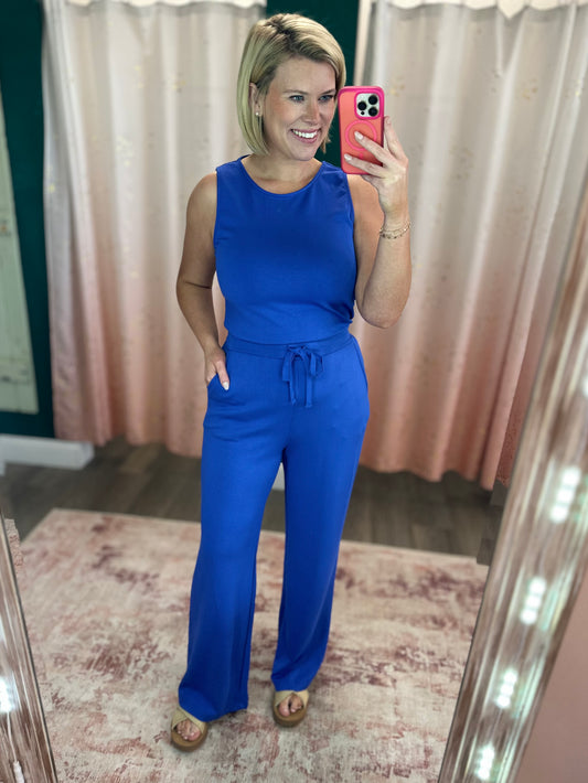 Jayce Jumpsuit - Cobalt Blue