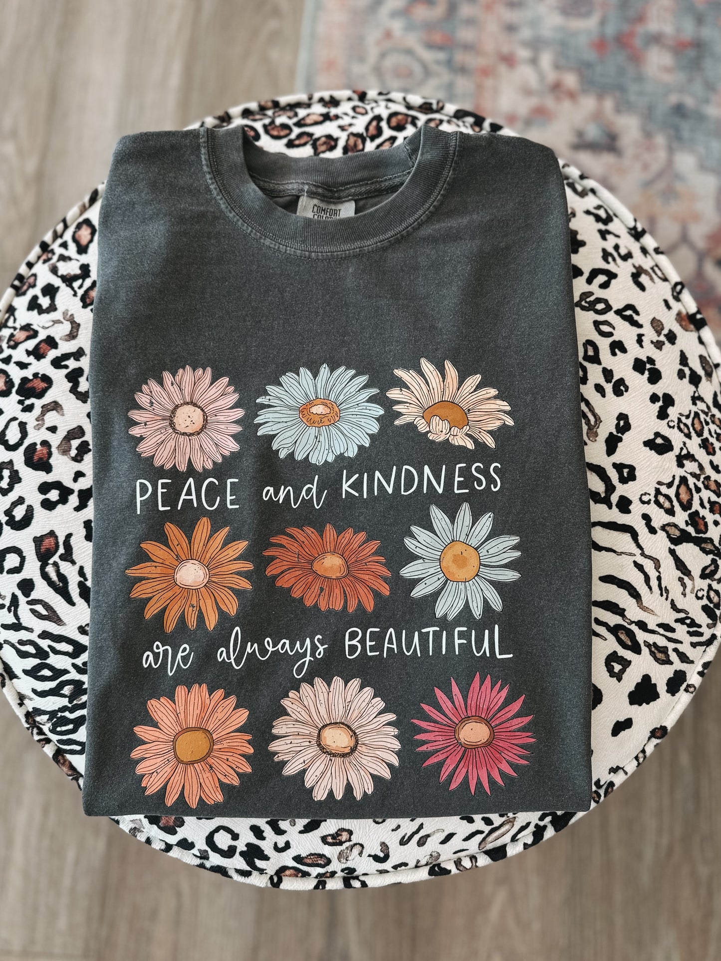 Peace & Kindness Floral Tee