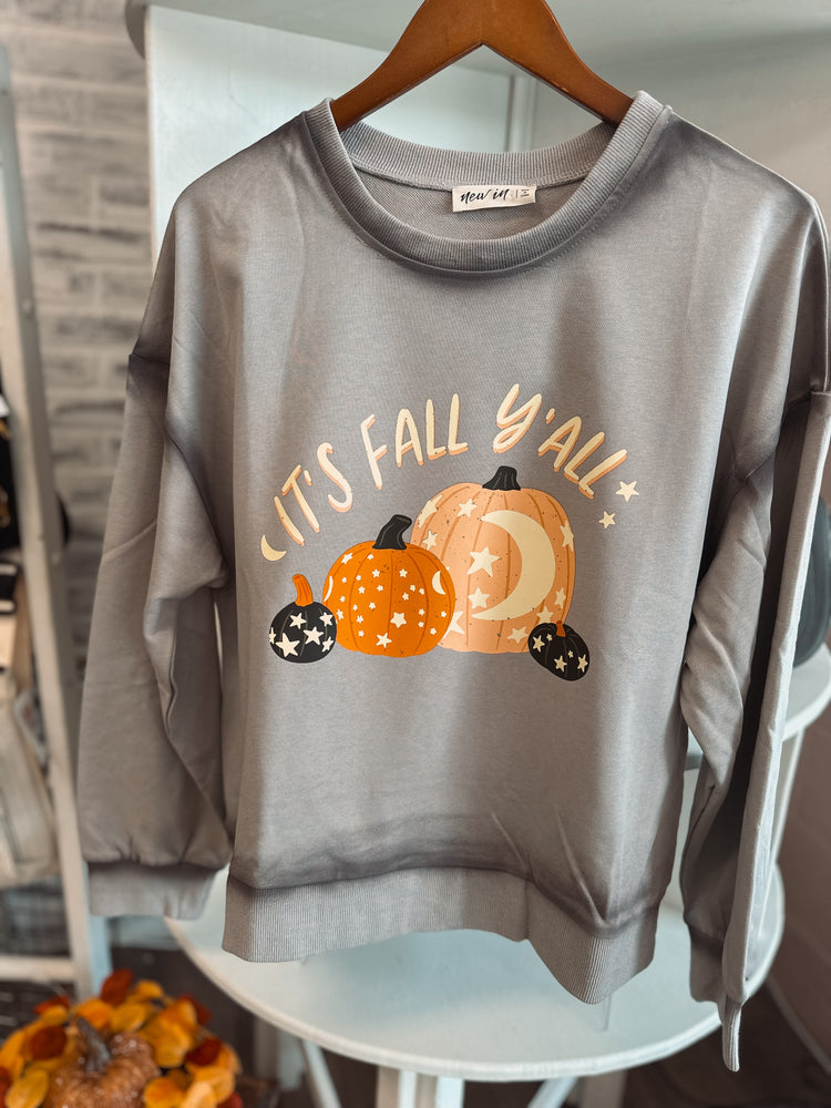 Glowing Pumpkin & Stars Sweatshirt