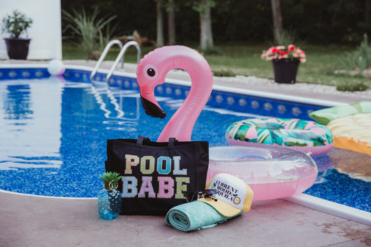 Pool Babe Black Tote