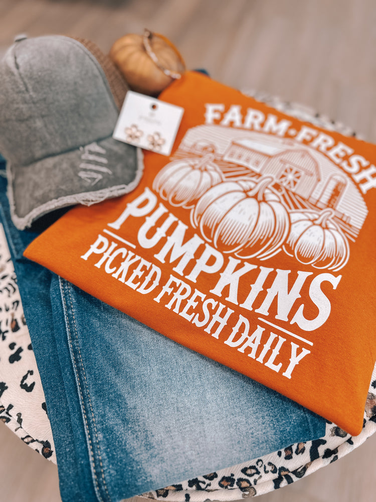 Farm Pumpkins Long Sleeve Tee