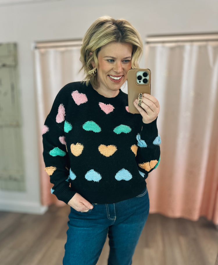 Candy Heart Sweater - S-3XL