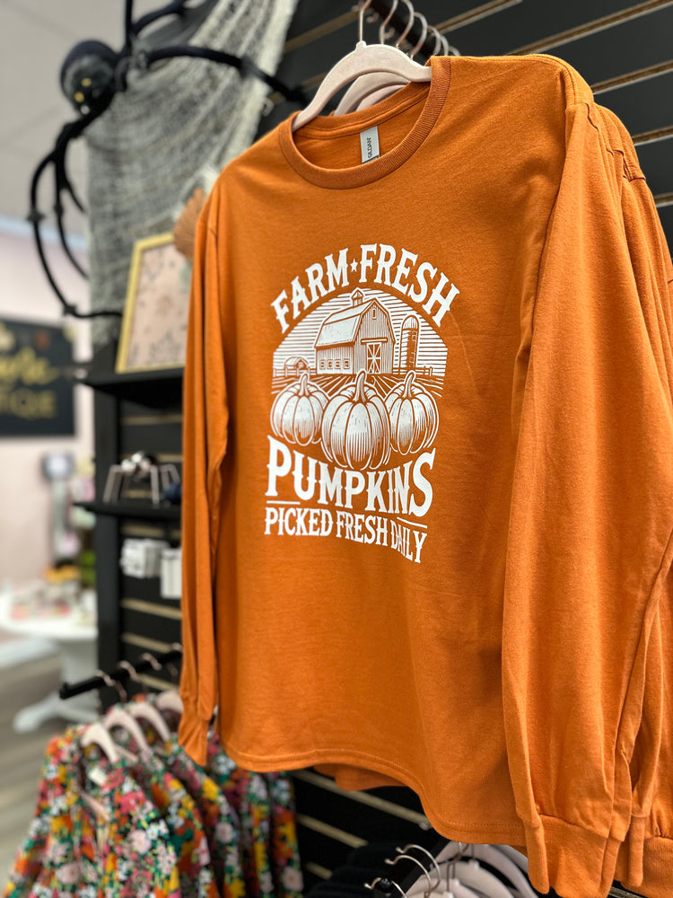 Farm Pumpkins Long Sleeve Tee