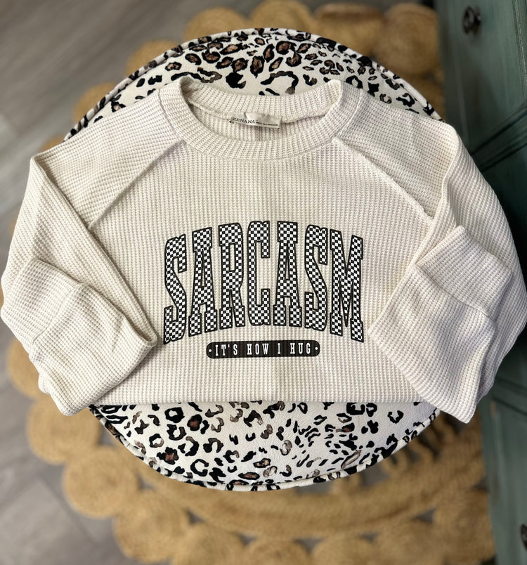 Sarcasm Hug Graphic Sweater