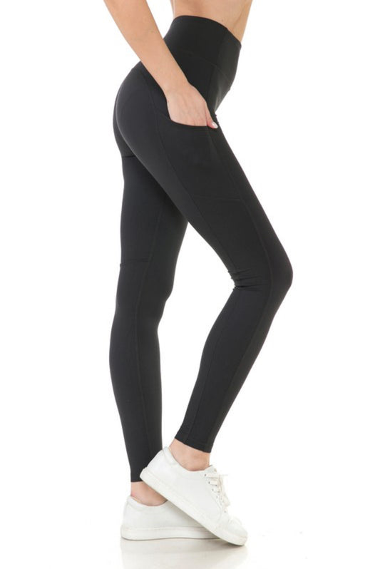 Basic Black Leggings W/Pockets