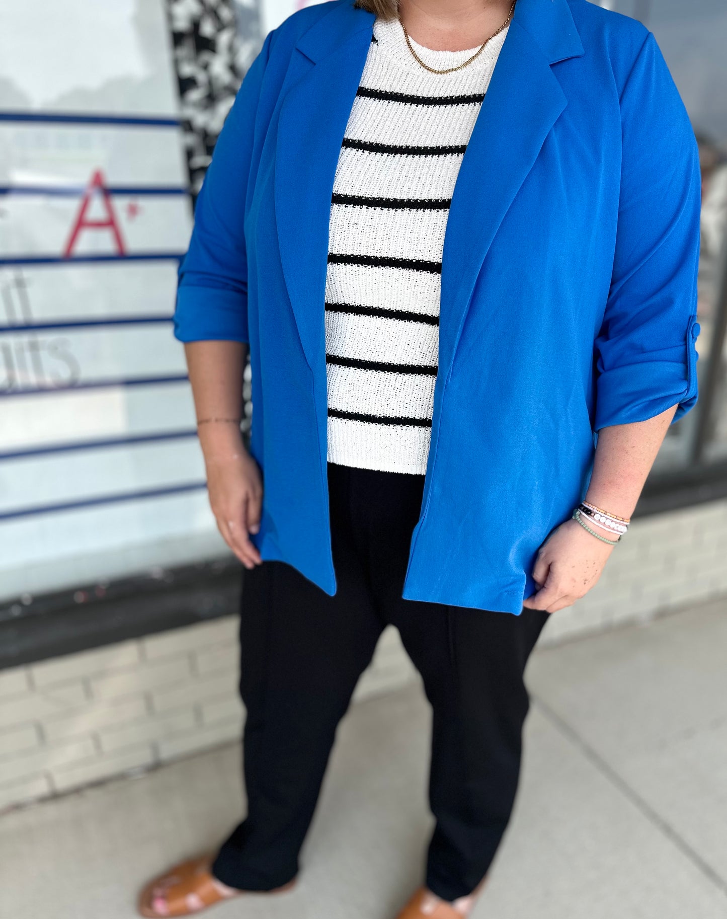 Power Play Blazer - Royal Blue S-3X
