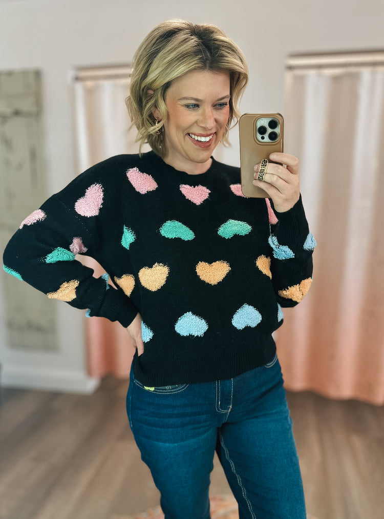 Candy Heart Sweater - S-3XL