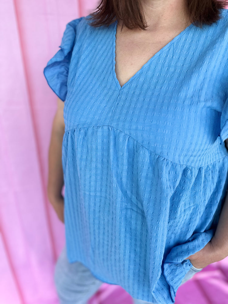 Brisa Blouse - Baby Blue