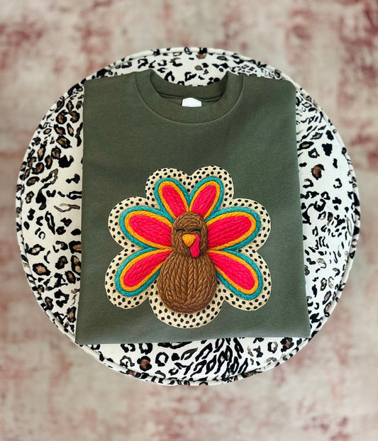 Quilted Turkey Sweatshirt