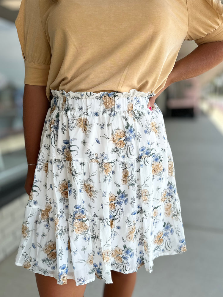 Chiffon Floral Skirt