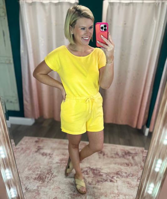 Summer Chill Romper - Sunflower