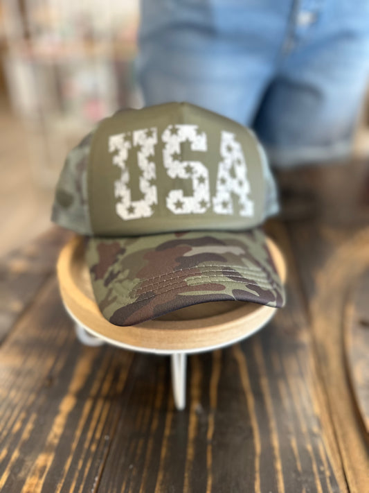 USA Camo Trucker Hat