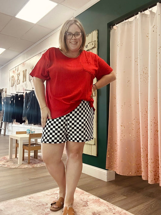 Cozy Checkered Shorts