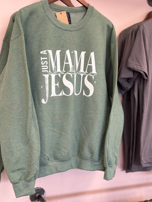 Mama Who Loves Jesus Sweatshirt