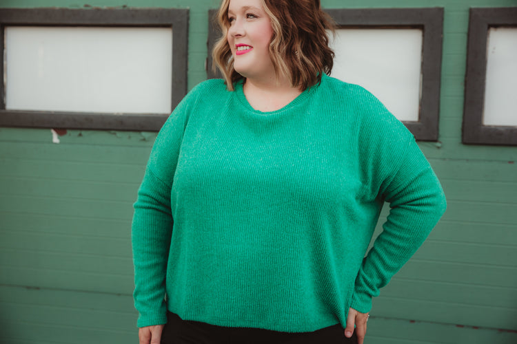 Cozy Season Sweater - Kelly Green