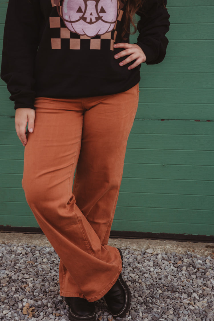 Cinnamon Mica Wide Leg Denim